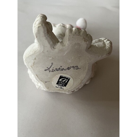 Vintage Dreamsicles Baby Angel Cherub Figurine Wearing Santa Hat 4" Tall 1991 - Picture 4 of 6